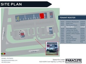 6237-6285 Crain Hwy, La Plata, MD for lease Site Plan- Image 1 of 2