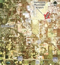Highway 190 & Booker Rd, Hammond, LA - AERIAL  map view