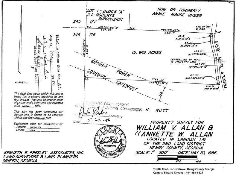 750 Trestle rd, Locust Grove, GA à louer - Plan de site - Image 2 de 5