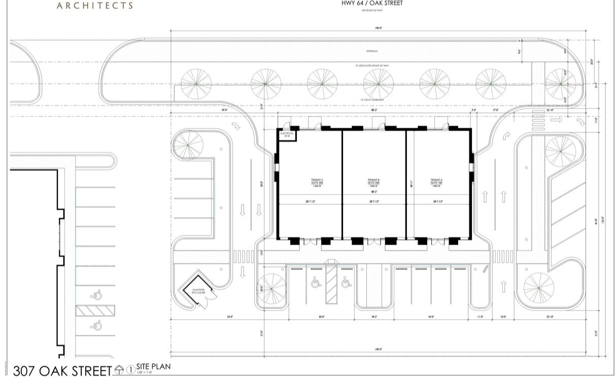 307 Oak St, Conway, AR for lease Site Plan- Image 1 of 4