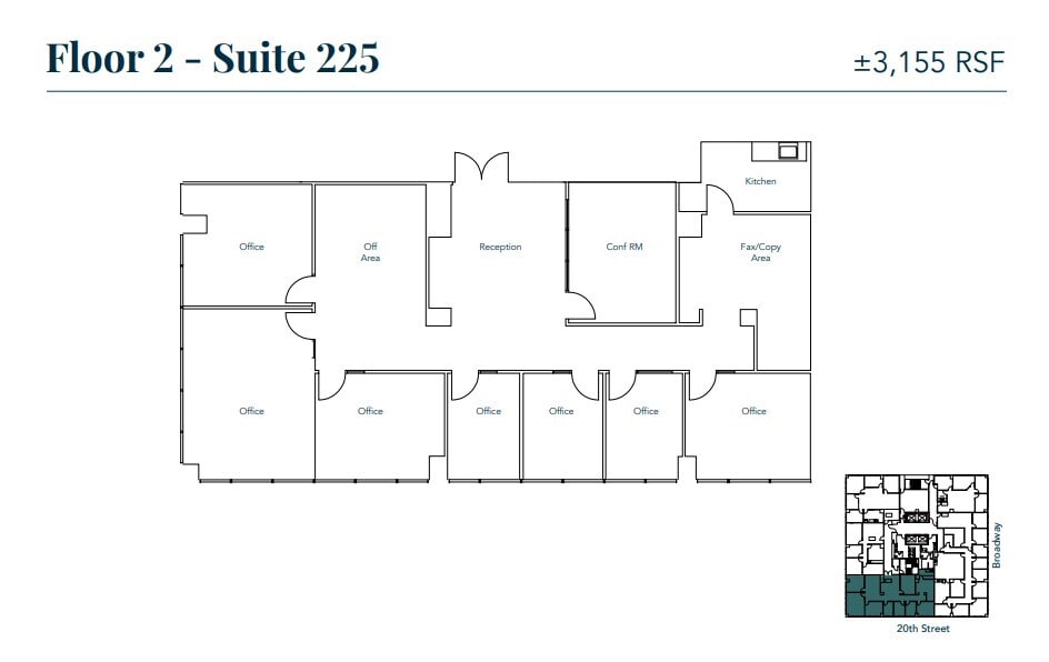 1970 Broadway, Oakland, CA à louer Plan d’étage- Image 1 de 1