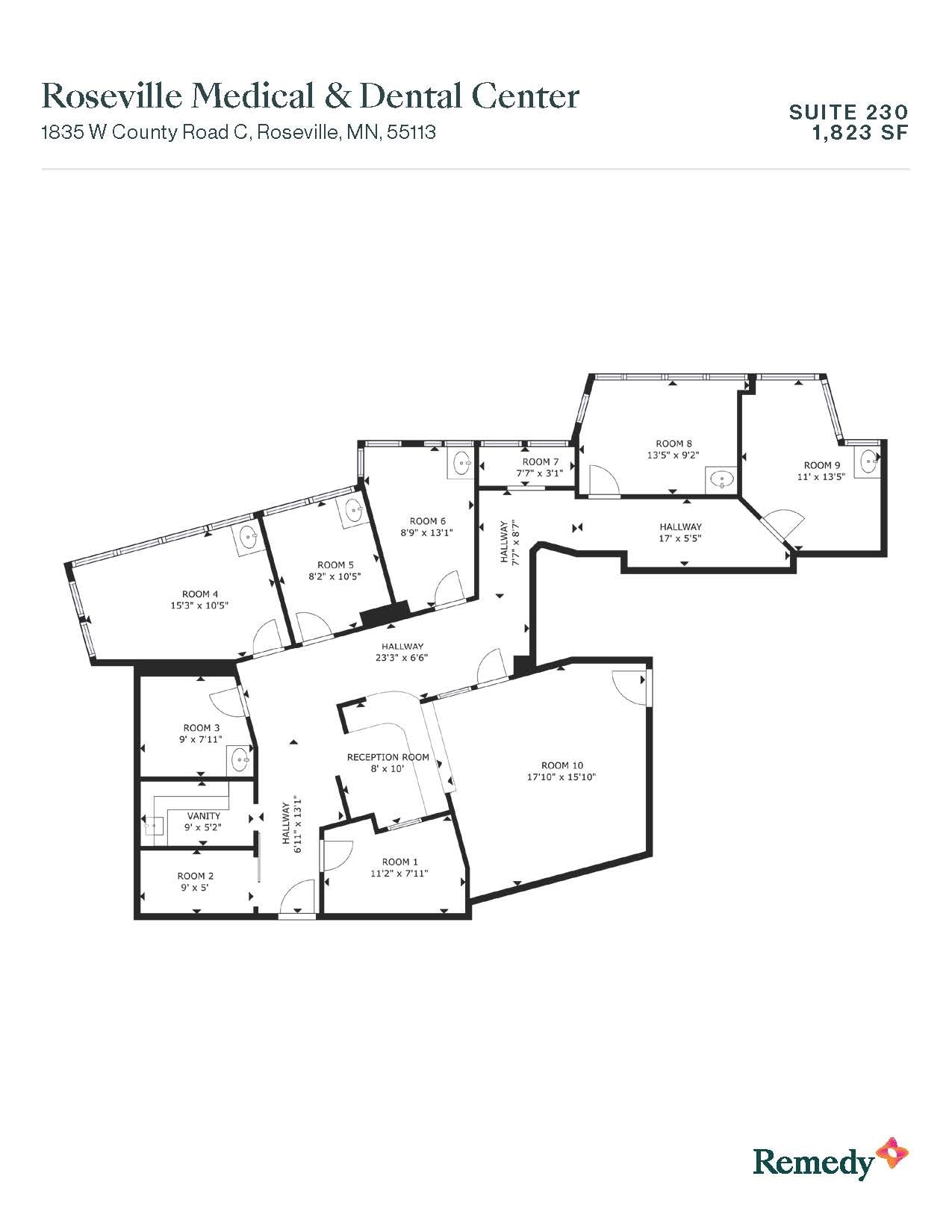 1835 W County Road C, Roseville, MN à louer Plan d’étage- Image 1 de 1