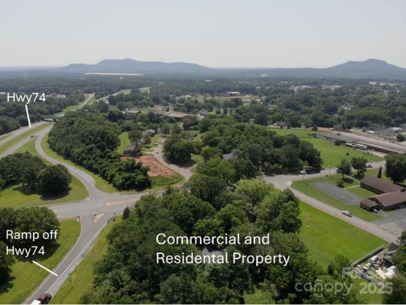 109-114 Fulton Ave, Kings Mountain, NC for sale Aerial- Image 1 of 2