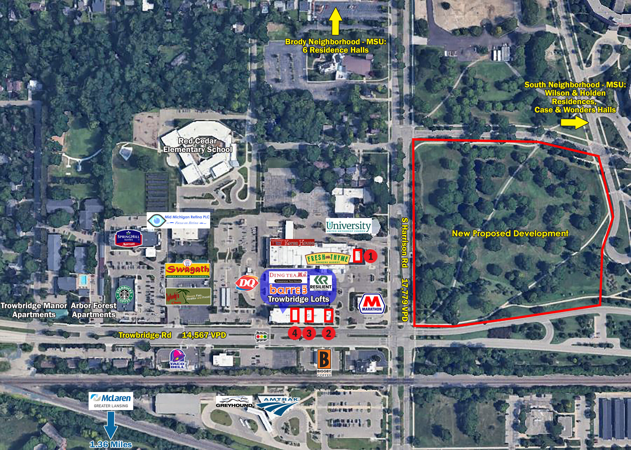 920-1030 Trowbridge Rd, East Lansing, MI for lease Primary Photo- Image 1 of 9