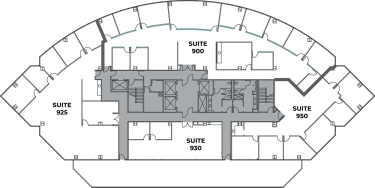 9255 Towne Centre Dr, San Diego, CA à louer Plan d’étage- Image 1 de 1