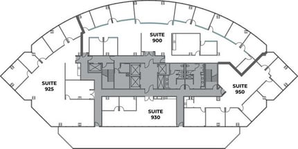 9255 Towne Centre Dr, San Diego, CA à louer Plan d’étage- Image 1 de 1