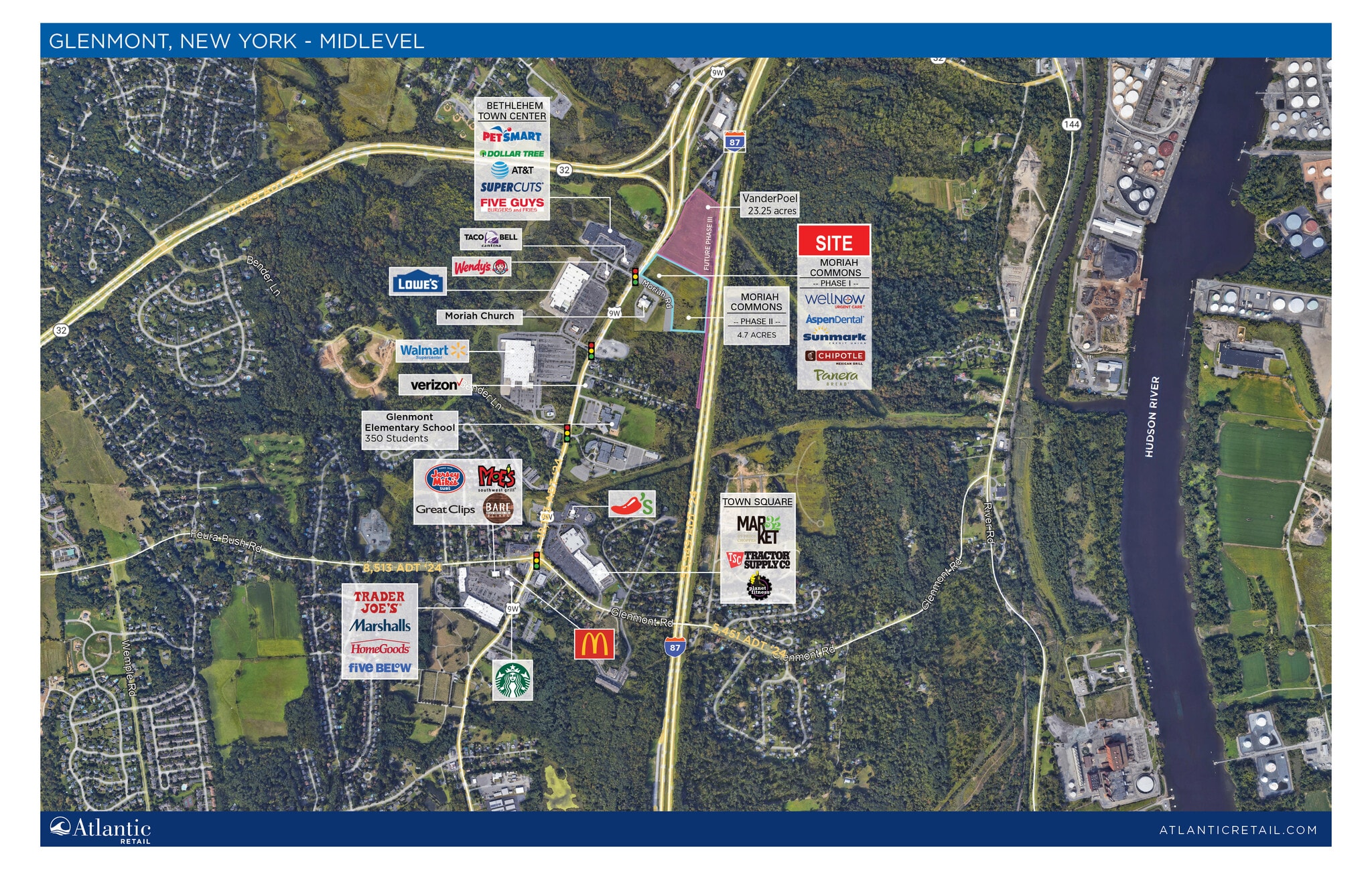 250 Route 9W, Glenmont, NY for lease Aerial- Image 1 of 6