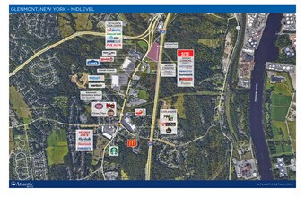 250 Route 9W, Glenmont, NY - Aerial map view
