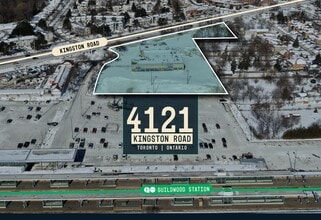 4121 Kingston Rd, Toronto, ON - Aérien Vue de la carte