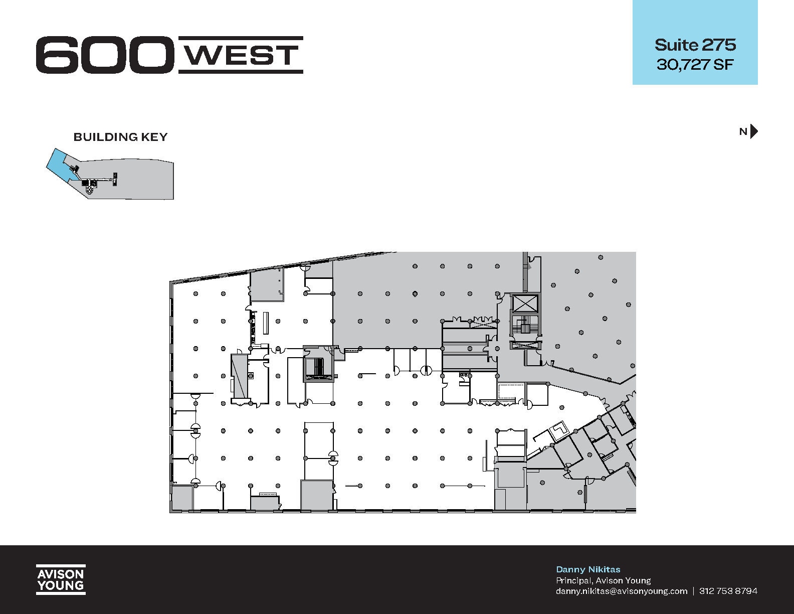 600 W Chicago Ave, Chicago, IL à louer Plan d’étage- Image 1 de 6