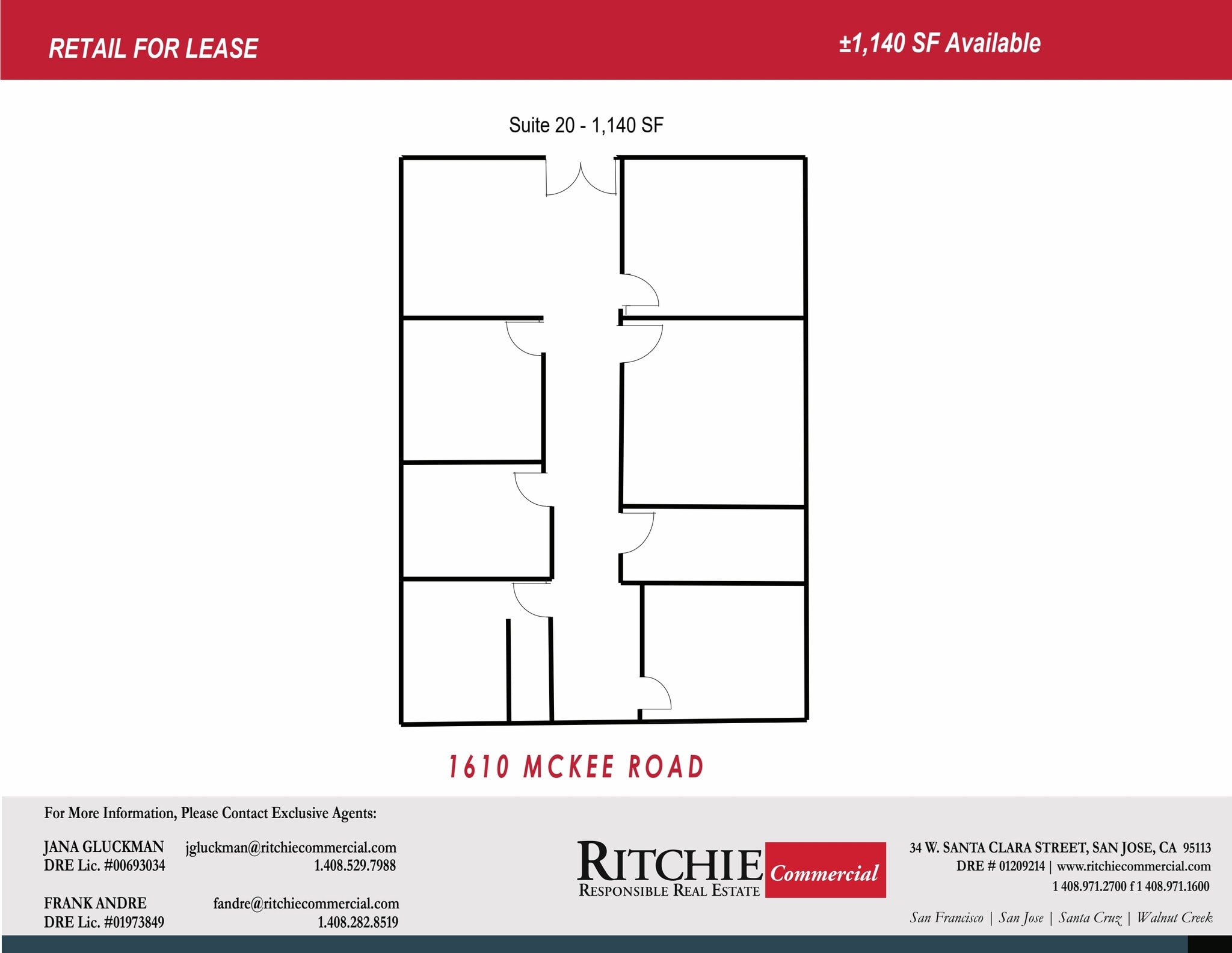 1610 Mckee Rd, San Jose, CA for lease Floor Plan- Image 1 of 1