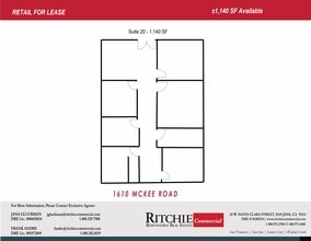 1610 Mckee Rd, San Jose, CA for lease Floor Plan- Image 1 of 1