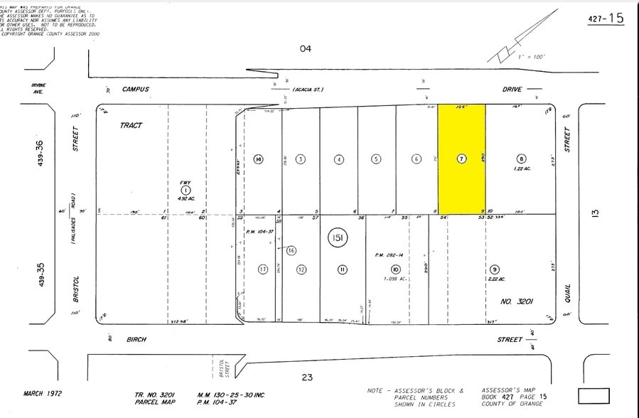 3822 Campus Dr, Newport Beach, CA for sale - Plat Map - Image 3 of 9