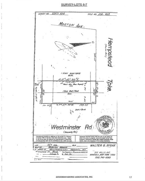 159-163 Hempstead Tpke, West Hempstead, NY for sale - Site Plan - Image 3 of 8