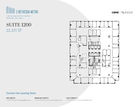 2 Bethesda Metro Ctr, Bethesda, MD à louer Plan d’étage- Image 1 de 1