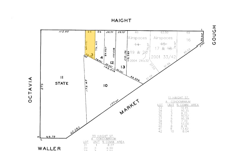 67 Haight St, San Francisco, CA for lease - Plat Map - Image 2 of 9