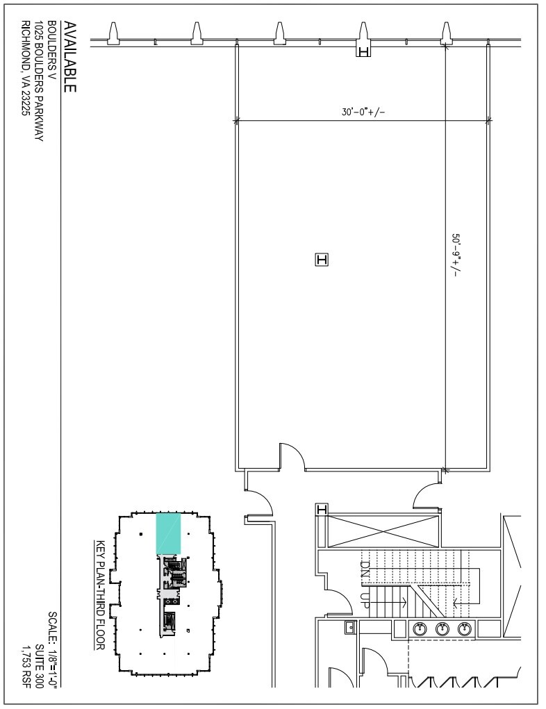 7501 Boulder View Dr, North Chesterfield, VA à louer Plan d’étage- Image 1 de 1