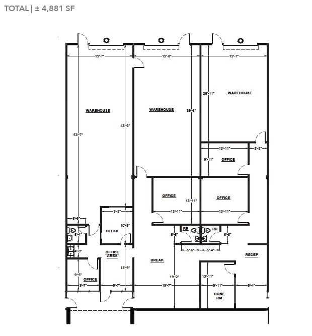 2329 W Mescal St, Phoenix, AZ for lease Floor Plan- Image 1 of 2