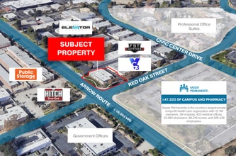 8480 Red Oak St, Rancho Cucamonga, CA - Aerial  map view
