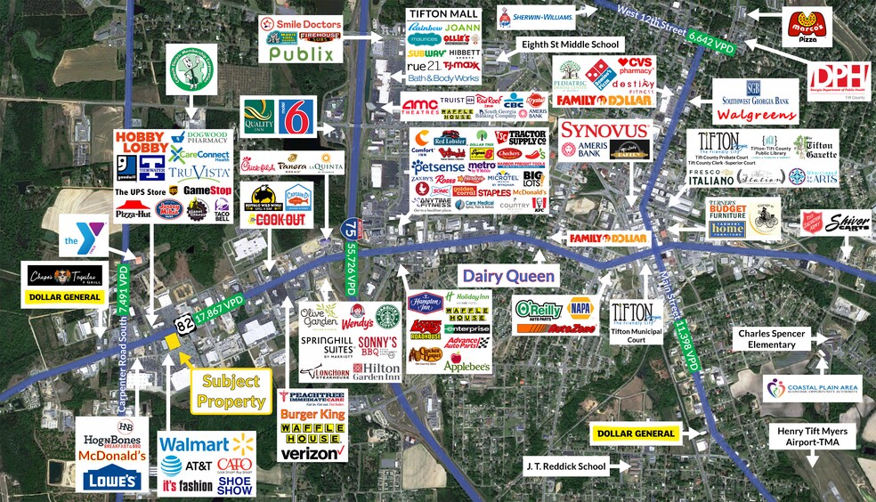 1888 US Highway 82 W, Tifton, GA à louer - Photo du bâtiment - Image 3 de 3