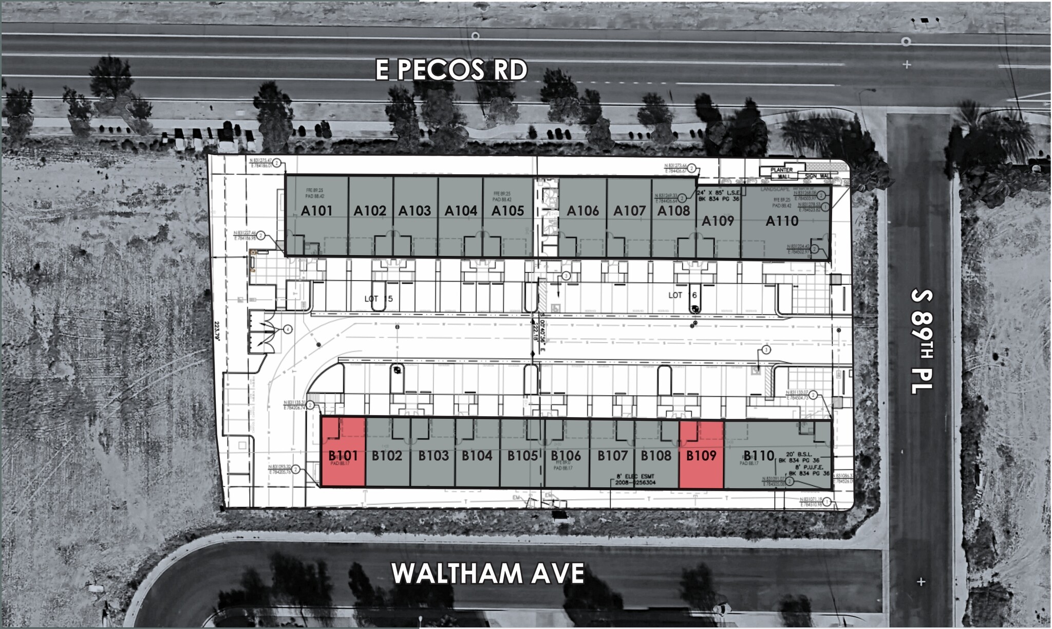 8926 Waltham Ave, Mesa, AZ à louer Plan de site- Image 1 de 1