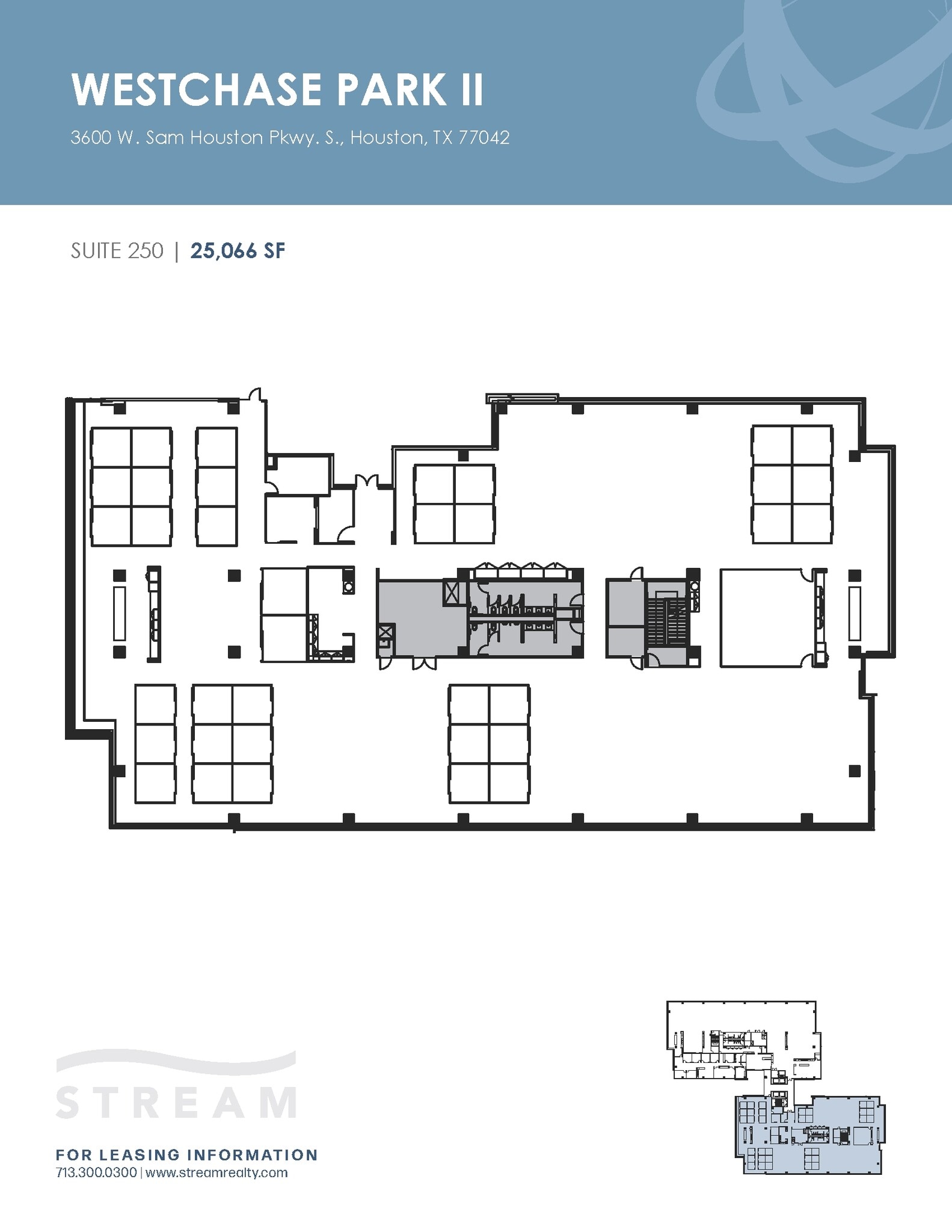 3600 W Sam Houston Pky S, Houston, TX à louer Plan d’étage- Image 1 de 2