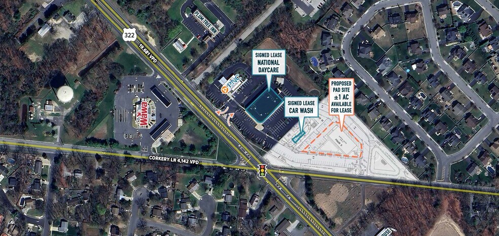 1424-1434 S Black Horse Pike, Williamstown, NJ à louer - Aérien - Image 1 de 3