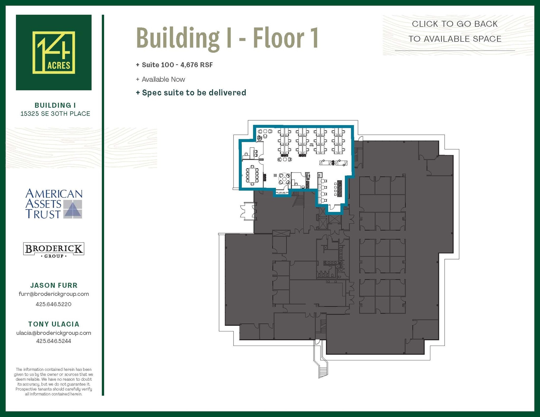 15325 SE 30th Pl, Bellevue, WA for lease Floor Plan- Image 1 of 1