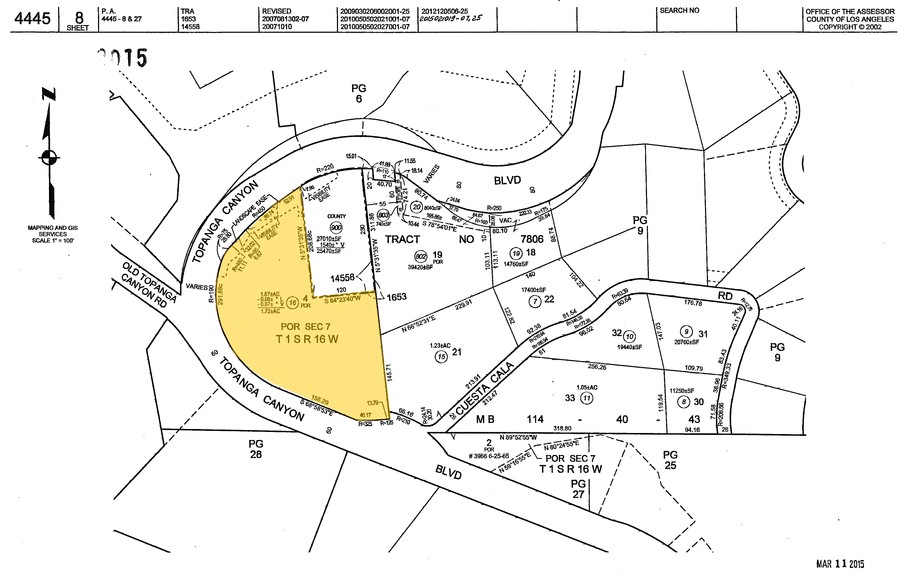 106 N Topanga Canyon Blvd, Topanga, CA à vendre - Plan cadastral - Image 1 de 1