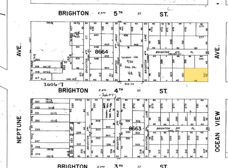 401 Ocean View Ave, Brooklyn, NY à vendre - Plan cadastral - Image 1 de 1