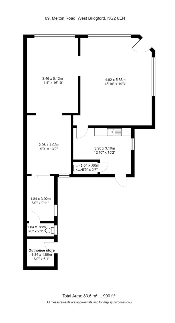 69 Melton Rd, West Bridgford for lease Floor Plan- Image 1 of 1