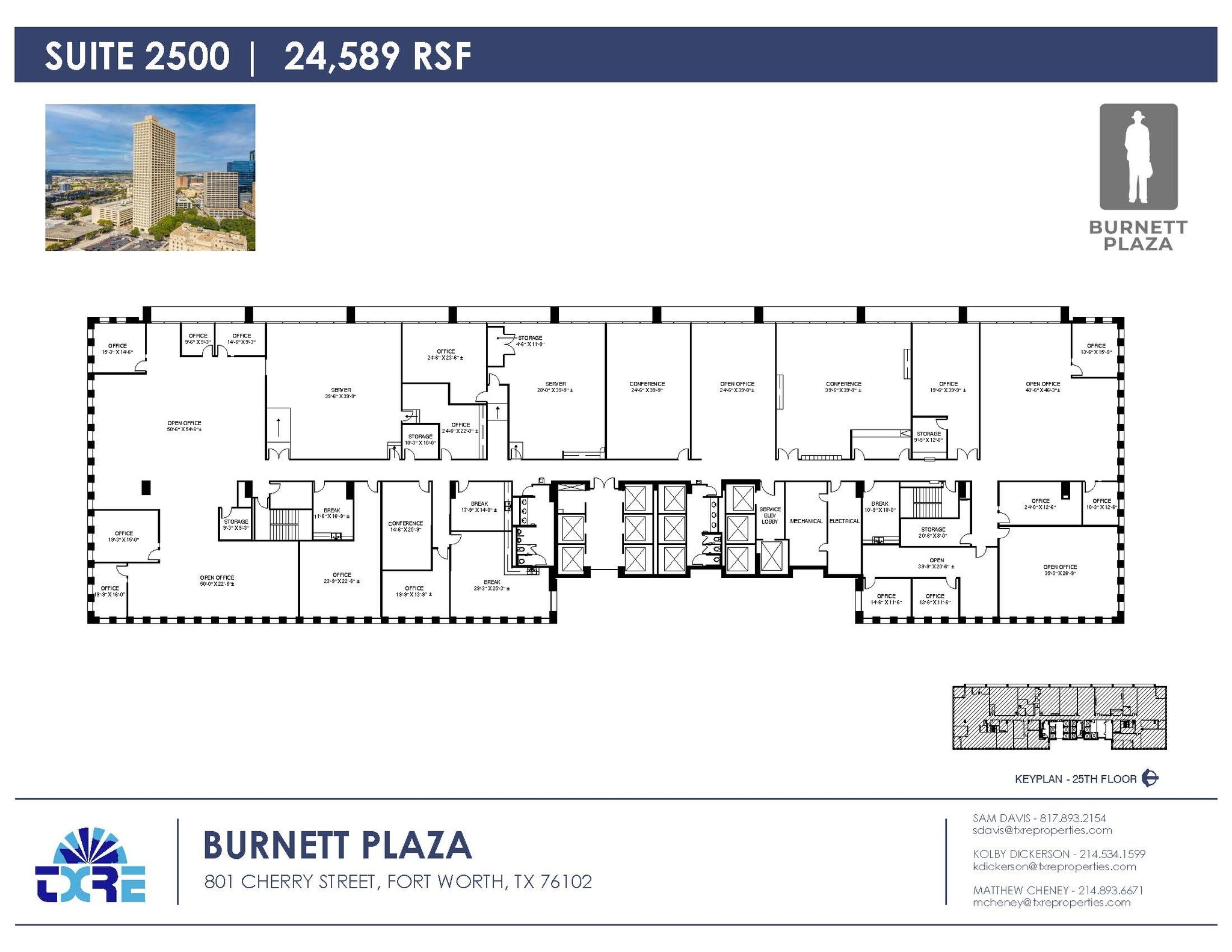 801 Cherry St, Fort Worth, TX for lease Floor Plan- Image 1 of 1