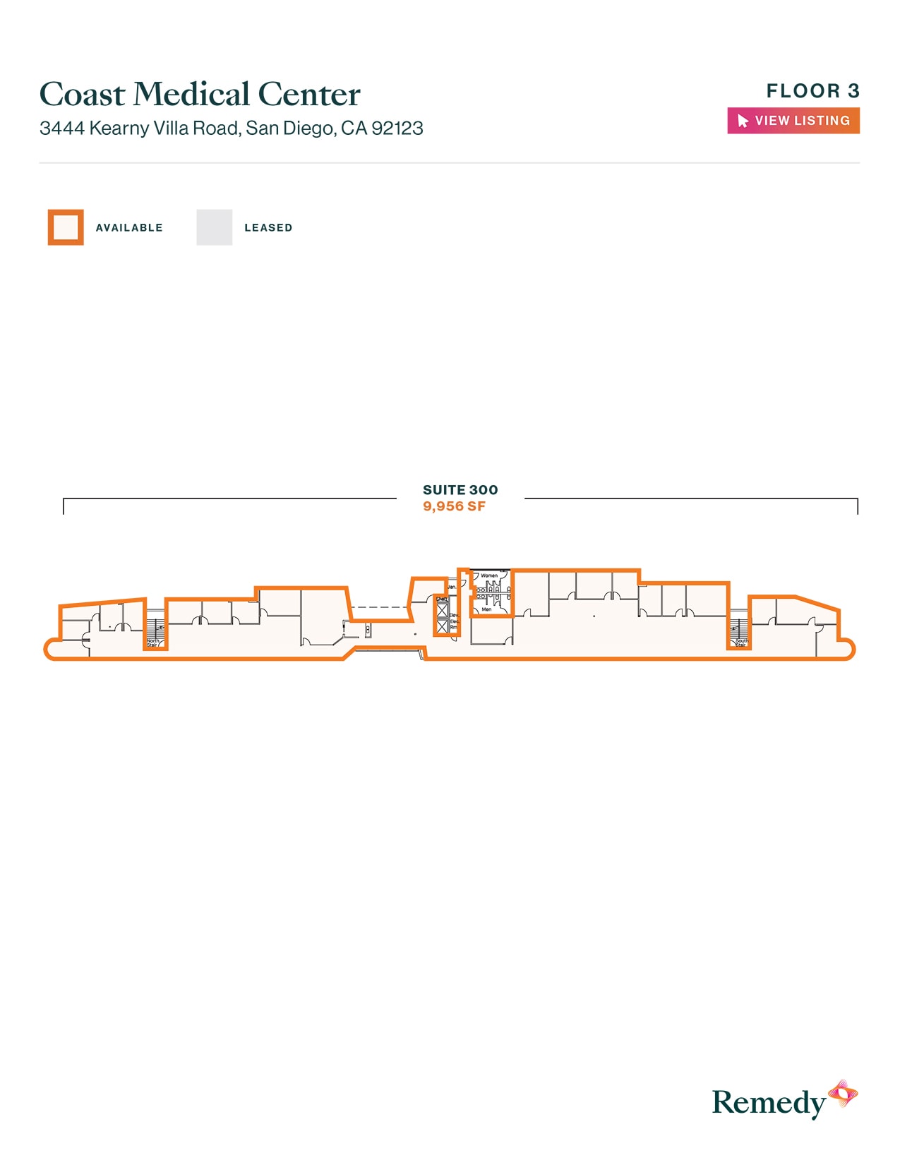 3444 Kearny Villa Rd, San Diego, CA for lease Floor Plan- Image 1 of 1