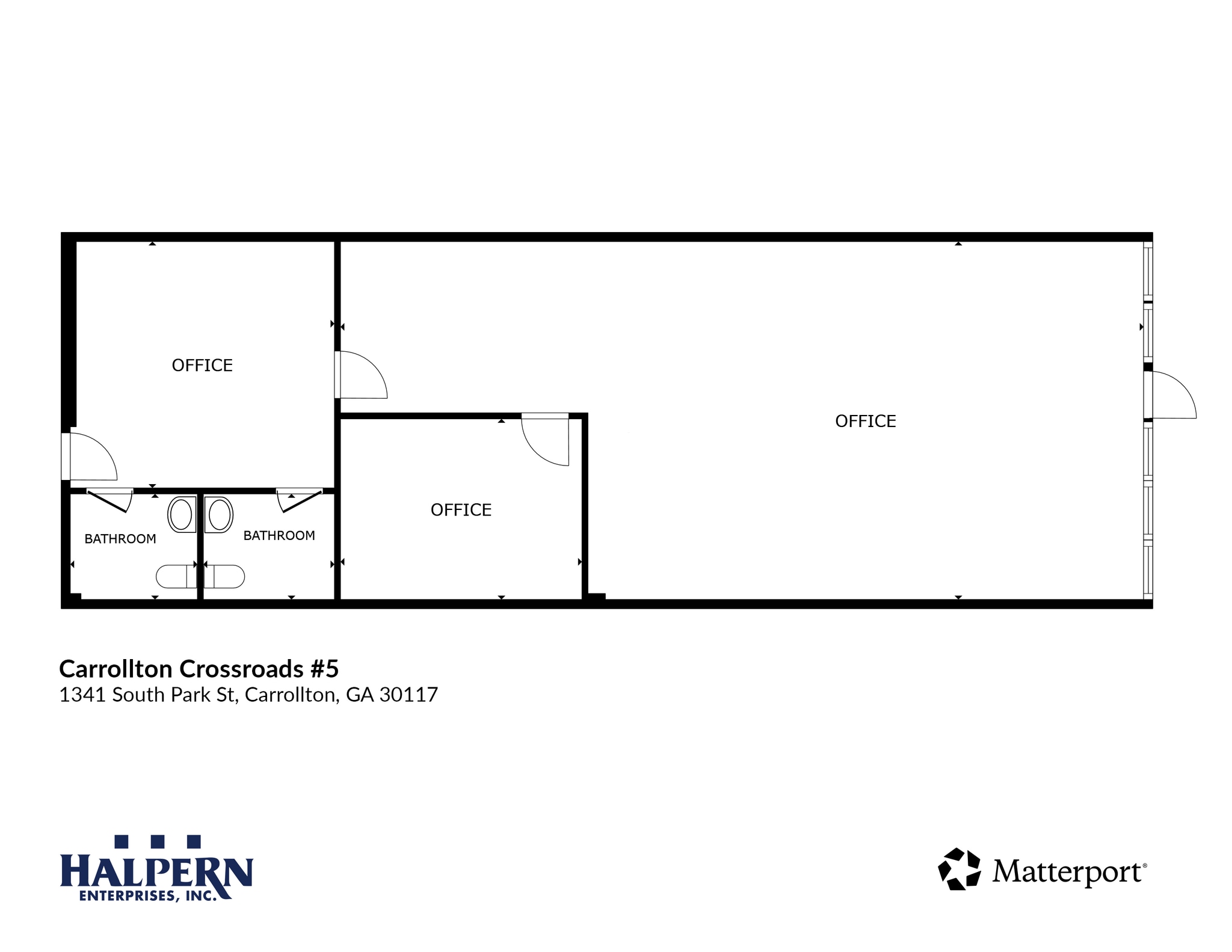 1301-1343 S Park St, Carrollton, GA for lease Floor Plan- Image 1 of 4