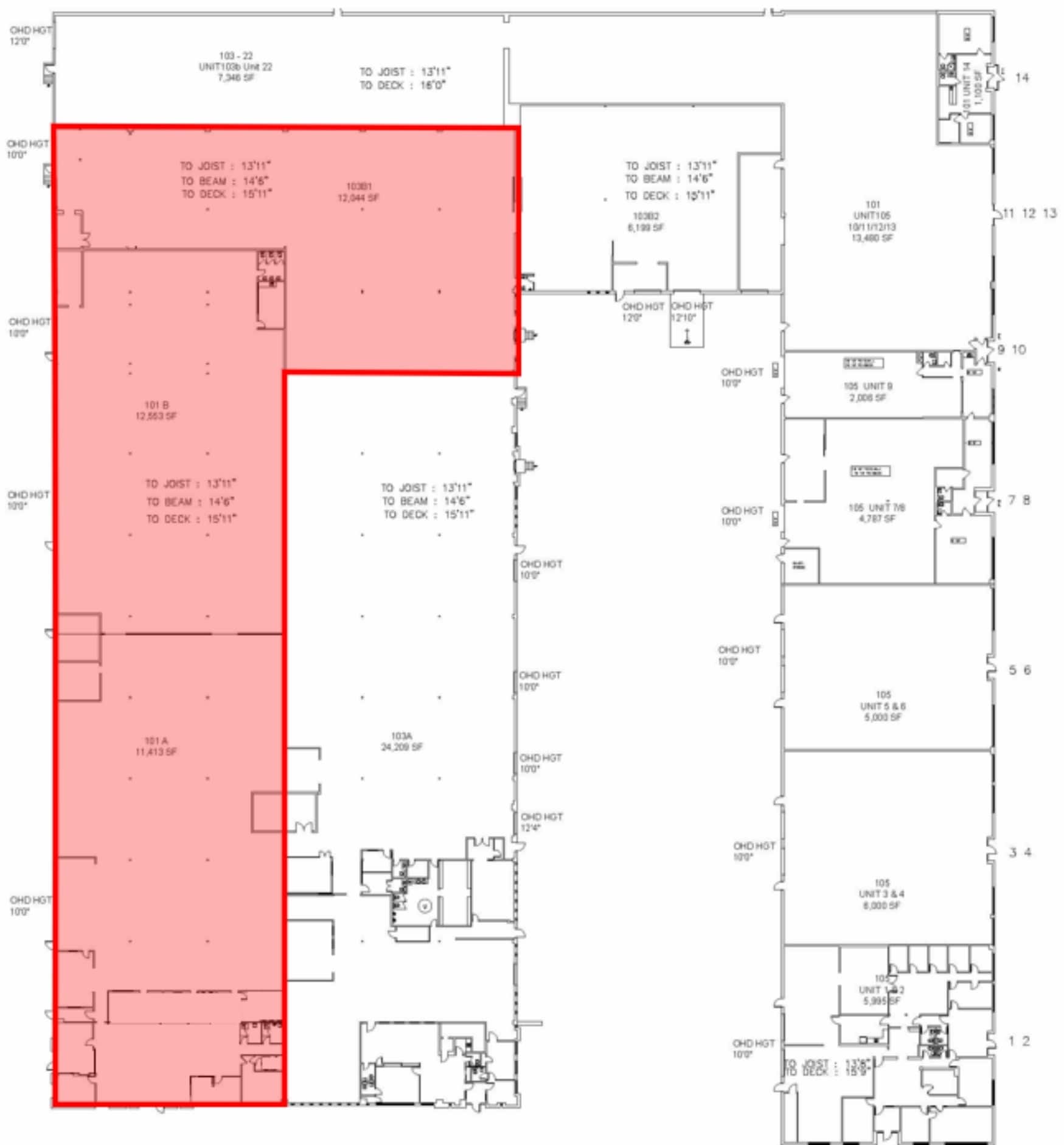 101 Brisbane Rd, Toronto, ON for lease Floor Plan- Image 1 of 6