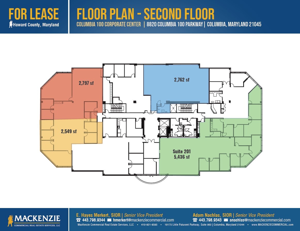 8820 Columbia 100 Pky, Columbia, MD for lease Floor Plan- Image 1 of 6