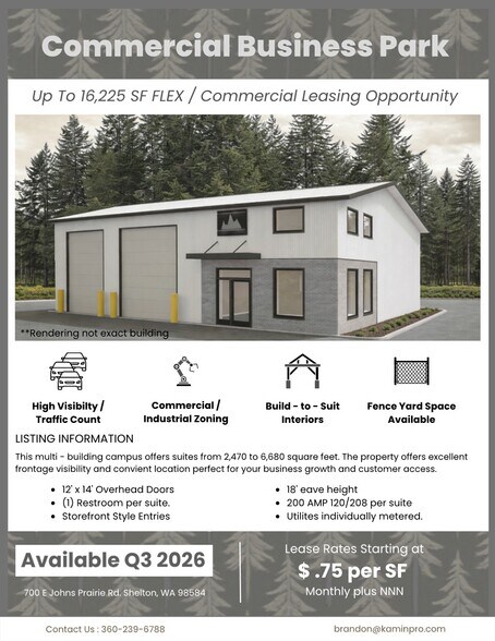 700 E Johns Prairie Rd, Shelton, WA à louer - Photo du bâtiment - Image 1 de 2