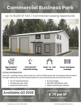 More details for 700 E Johns Prairie Rd, Shelton, WA - Flex for Lease