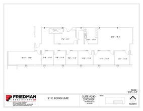 21 E Long Lake Rd, Bloomfield Hills, MI for lease Floor Plan- Image 1 of 1