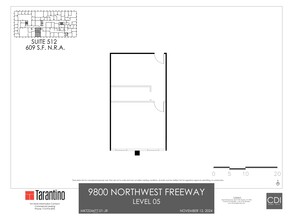 9800 Northwest Fwy, Houston, TX à louer Plan de site- Image 1 de 1