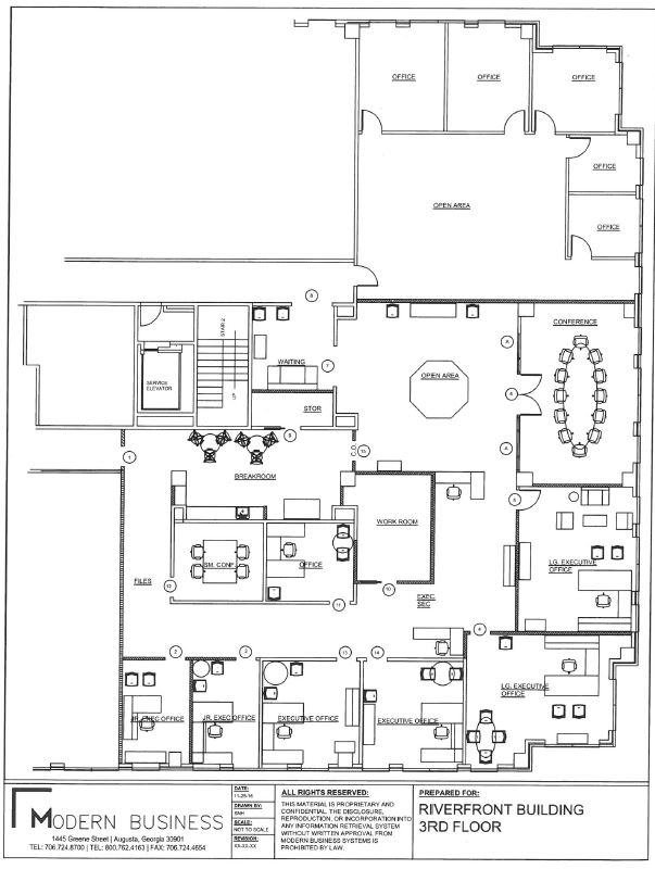 1 10th St, Augusta, GA à louer Plan d  tage- Image 1 de 1