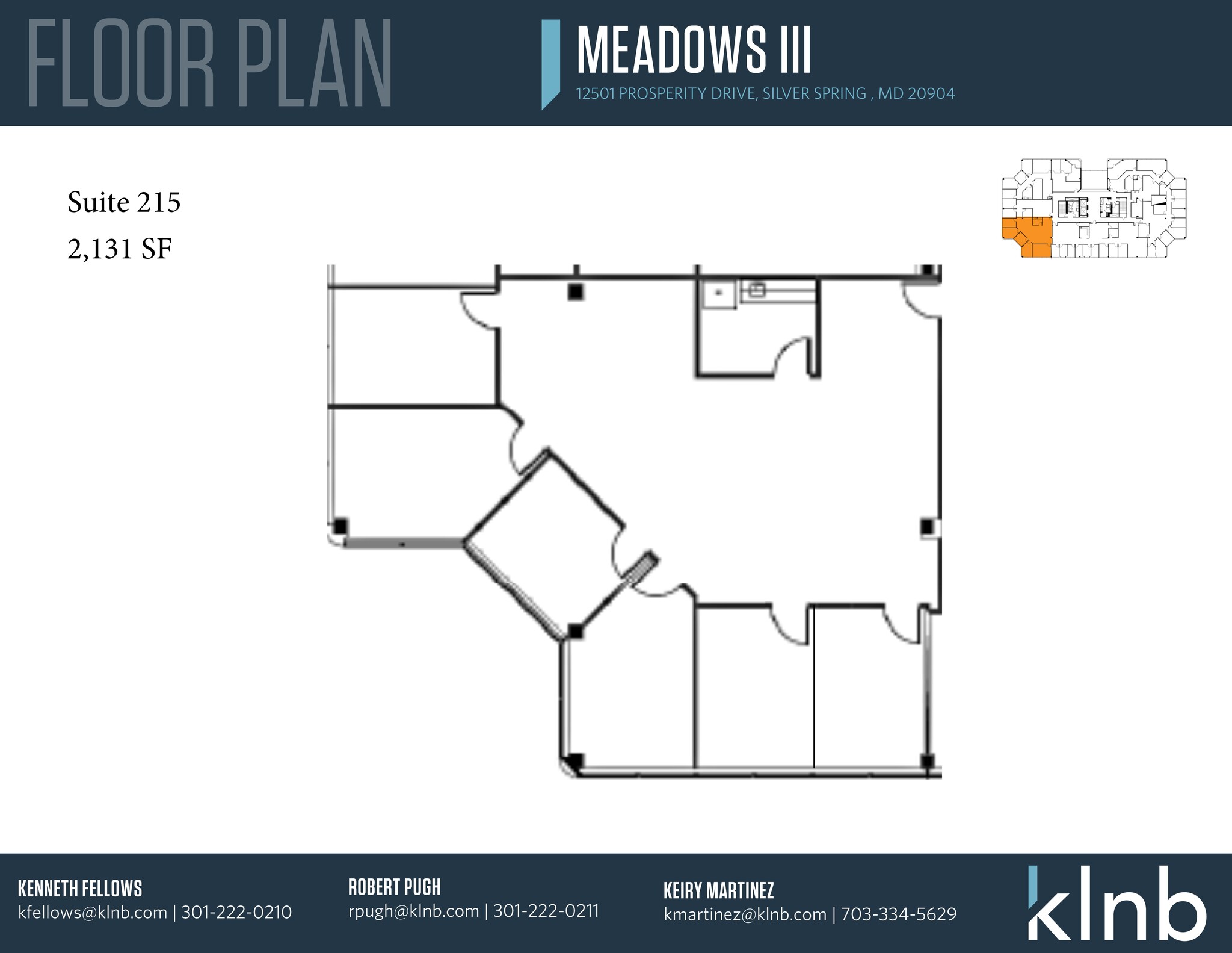 12501 Prosperity Dr, Silver Spring, MD for lease Floor Plan- Image 1 of 1