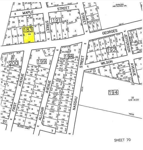 B183 L44 Georges Road, North Brunswick, NJ for sale - Plat Map - Image 2 of 2