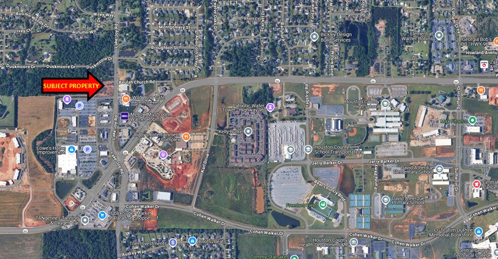 719 Lake Joy Rd, Warner Robins, GA à vendre - Aérien - Image 2 de 3