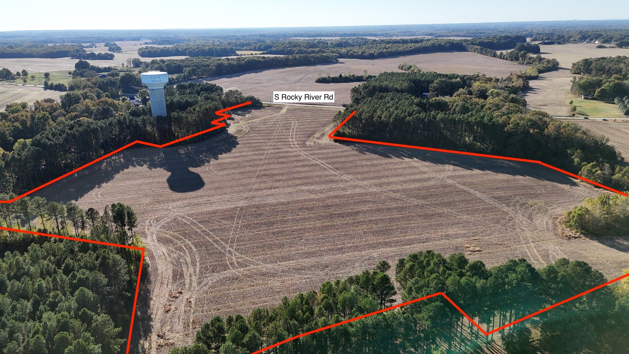 000 Rocky River Road, Monroe, NC for sale Aerial- Image 1 of 12