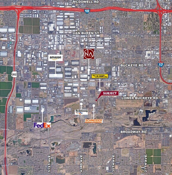 3883 W Lower Buckeye Rd, Phoenix, AZ à louer - Aérien - Image 2 de 2