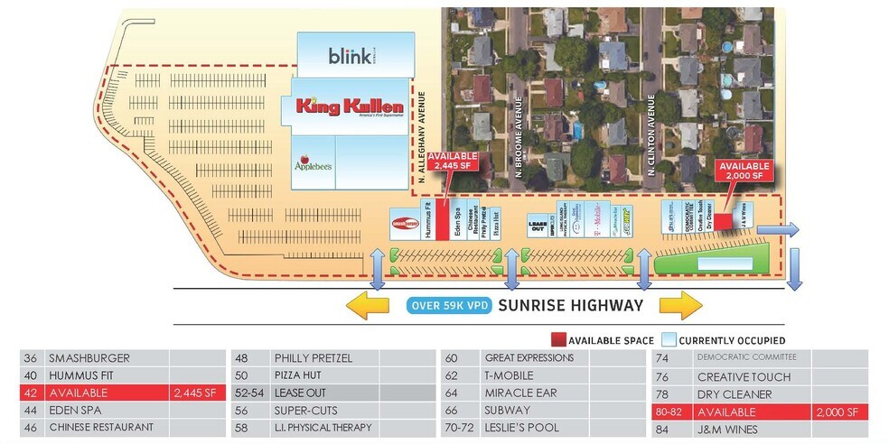 36-84 E Sunrise Hwy, Lindenhurst, NY à louer - Photo du bâtiment - Image 3 de 9