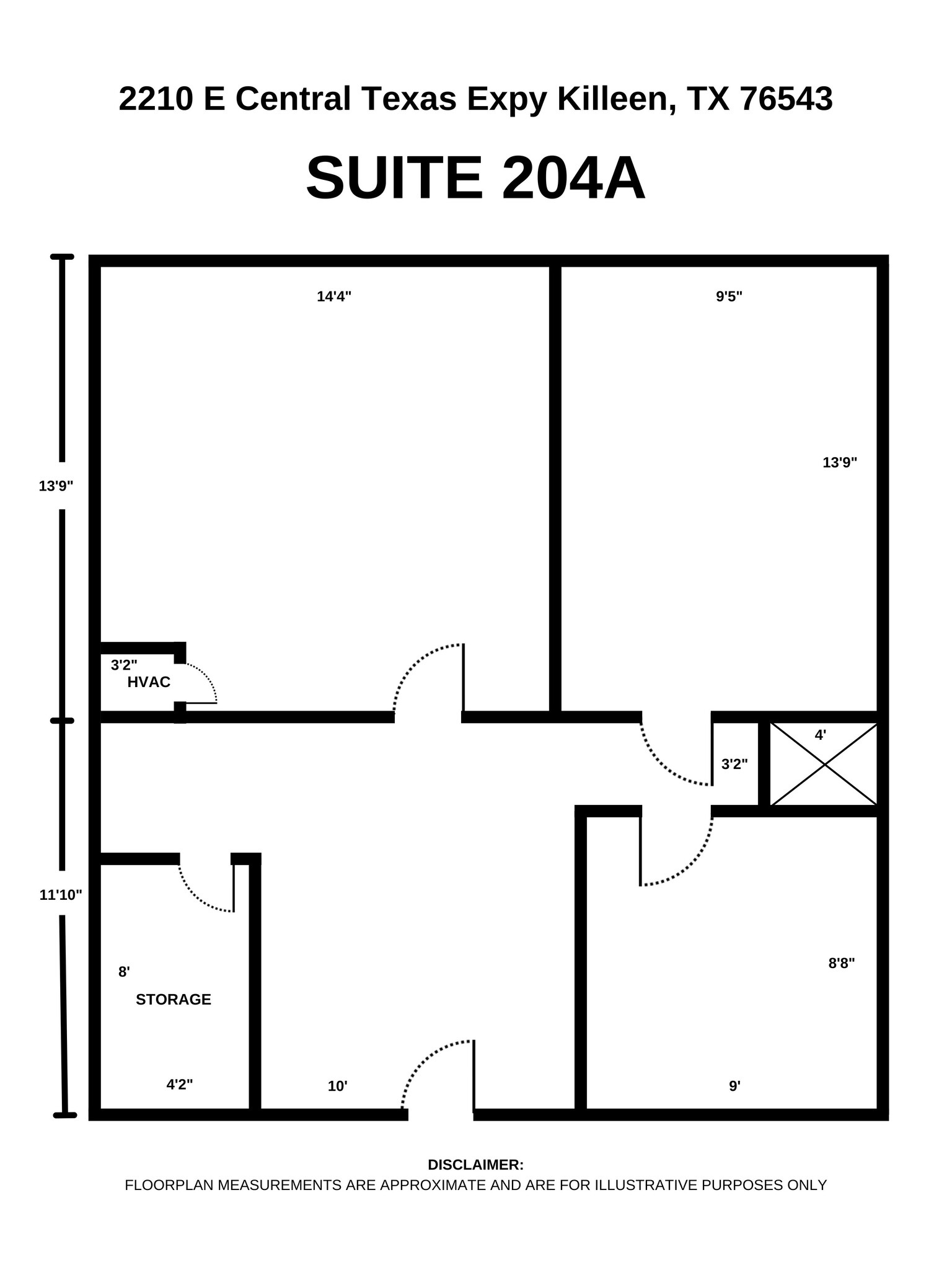2210 E Central Texas Expy, Killeen, TX for lease Floor Plan- Image 1 of 5