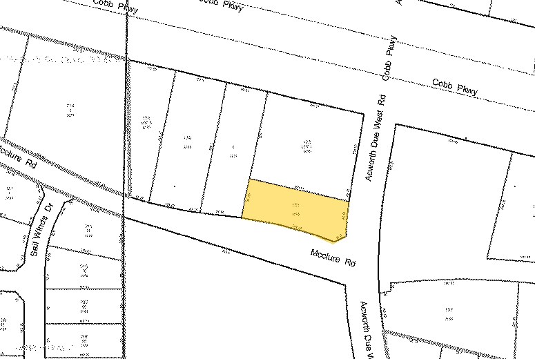 3195 Acworth Due West Rd, Kennesaw, GA à vendre - Plan cadastral - Image 2 de 2