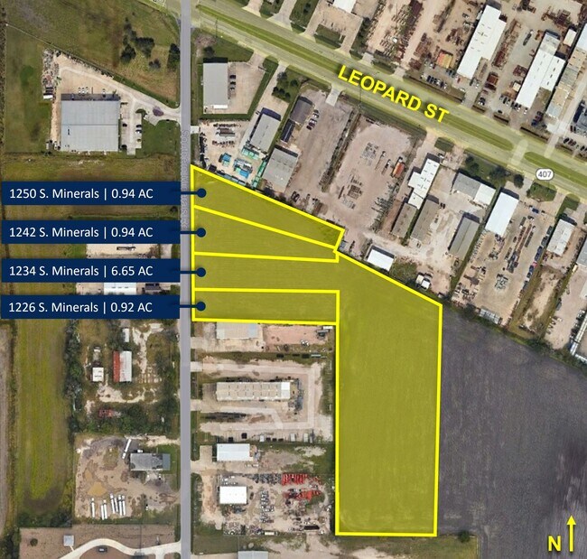 More details for 1226 - 1250 South Minerals Rd, Corpus Christi, TX - Land for Lease